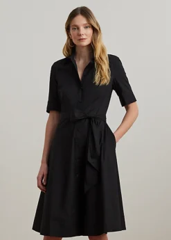 Robe-chemise Ceinturée En Coton Mélangé -LOLY Femme Vetements Magasin s7 1328292 alternate1
