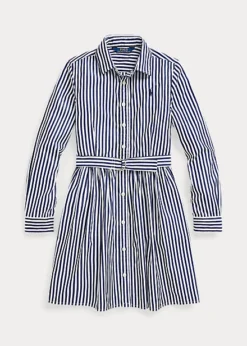 Robe-chemise En Coton Rayé