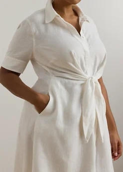 Robe-chemise En Lin 9 Robe-chemise En Lin -LOLY Femme Vetements Magasin s7 1402295 alternate4