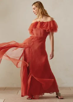 Robe De Soirée Sanjar épaules Dégagées