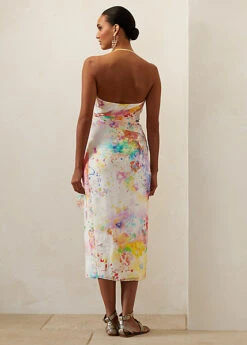 Robe Calico Sans Manches En Gaze -LOLY Femme Vetements Magasin s7 1443914 alternate3