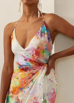 Robe Calico Sans Manches En Gaze -LOLY Femme Vetements Magasin s7 1443914 alternate4