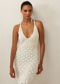 Robe-pull Sans Manches à Col En V 7 Robe-pull Sans Manches à Col En V -LOLY Femme Vetements Magasin s7 1443934 alternate1