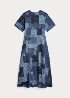 Robe à Patchwork Jersey Indigo -LOLY Femme Vetements Magasin s7 1464683 alternate15