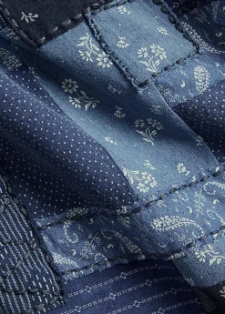 Robe à Patchwork Jersey Indigo -LOLY Femme Vetements Magasin s7 1464683 alternate20