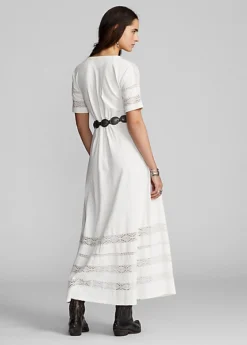 Robe En Lin Et Coton Bordée De Dentelle -LOLY Femme Vetements Magasin s7 1464706 alternate3