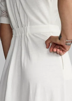 Robe En Lin Et Coton Bordée De Dentelle -LOLY Femme Vetements Magasin s7 1464706 alternate5