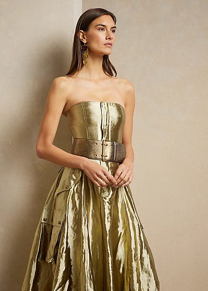 Robe Du Soir Briar En Organza Métallisé 3 Robe Du Soir Briar En Organza Métallisé – Image 3