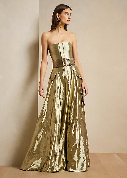 Robe Du Soir Briar En Organza Métallisé 1 Robe Du Soir Briar En Organza Métallisé