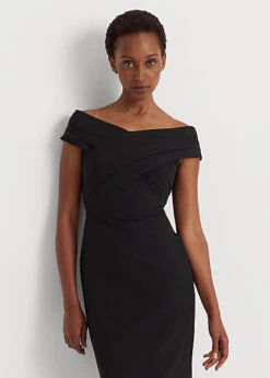 Robe Aux épaules Dégagées En Crêpe -LOLY Femme Vetements Magasin s7 1468933 alternate1