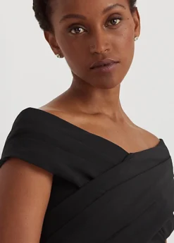 Robe Aux épaules Dégagées En Crêpe -LOLY Femme Vetements Magasin s7 1468933 alternate4