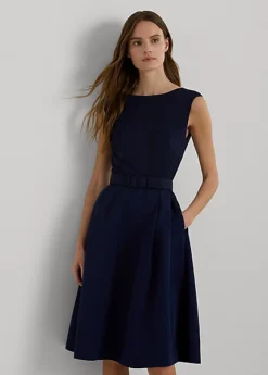 Robe De Cocktail Ceinturée Faille Jersey -LOLY Femme Vetements Magasin s7 1468971 alternate1