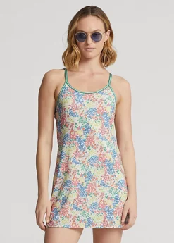 Robe Fleurie à Dos Nageur En Jersey -LOLY Femme Vetements Magasin s7 1471938 alternate1