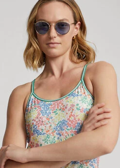 Robe Fleurie à Dos Nageur En Jersey -LOLY Femme Vetements Magasin s7 1471938 alternate4