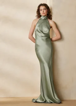 Robe Du Soir Chilton En Satin Délavé