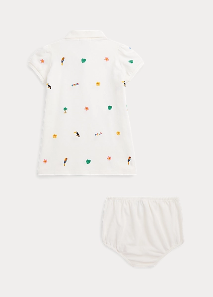 Robe Polo En Piqué Tropical Et Bloomer 2 Robe Polo En Piqué Tropical Et Bloomer – Image 2