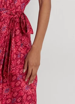 Robe Nouée à La Taille Motif Géométrique 9 Robe Nouée à La Taille Motif Géométrique -LOLY Femme Vetements Magasin s7 1483497 alternate4