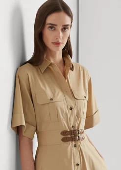 Robe-chemise Bordée De Boucles En Coton -LOLY Femme Vetements Magasin s7 1483499 alternate4