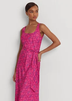 Robe Mi-longue Ceinturée à Motif Géo -LOLY Femme Vetements Magasin s7 1483521 alternate1