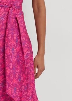 Robe Mi-longue Ceinturée à Motif Géo -LOLY Femme Vetements Magasin s7 1483521 alternate4