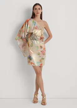 Robe De Cocktail Asymétrique à Cape