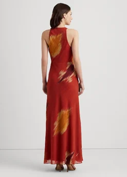 Robe De Soirée Dos Nu Géo Georgette 9 Robe De Soirée Dos Nu Géo Georgette -LOLY Femme Vetements Magasin s7 1483545 alternate3