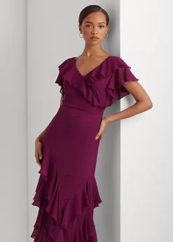 Robe Volantée En Georgette Froissée -LOLY Femme Vetements Magasin s7 1483548 alternate1