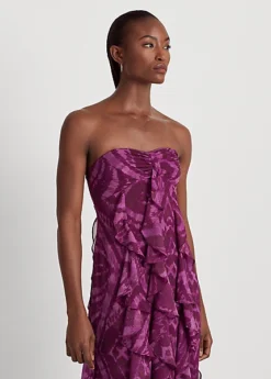 Robe De Soirée Bustier Motif Géométrique -LOLY Femme Vetements Magasin s7 1483549 alternate1