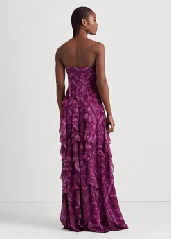 Robe De Soirée Bustier Motif Géométrique -LOLY Femme Vetements Magasin s7 1483549 alternate3