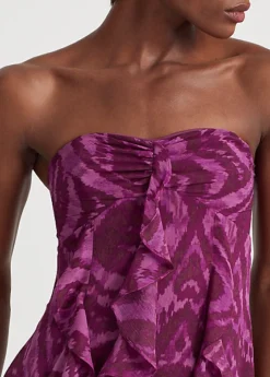 Robe De Soirée Bustier Motif Géométrique -LOLY Femme Vetements Magasin s7 1483549 alternate4