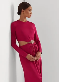 Robe Découpée En Jersey Avec Boucle 8 Robe Découpée En Jersey Avec Boucle -LOLY Femme Vetements Magasin s7 1483552 alternate1