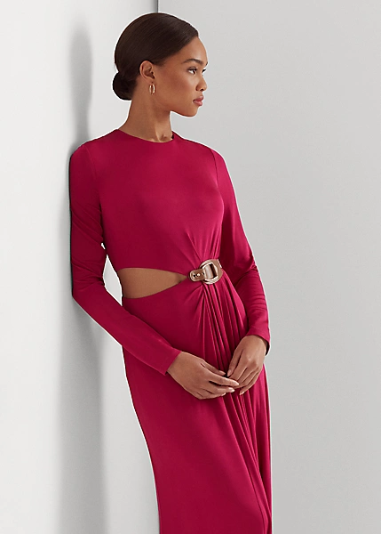 Robe Découpée En Jersey Avec Boucle 3 Robe Découpée En Jersey Avec Boucle – Image 3