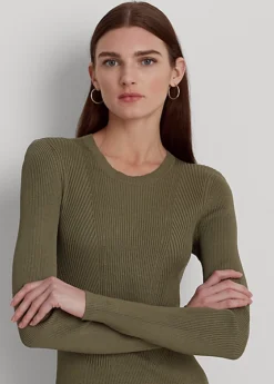 Robe à Manches Longues En Maille Côtelée -LOLY Femme Vetements Magasin s7 1483569 alternate4