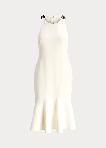 Robe à Boucles En Crêpe Double Face 2 Robe à Boucles En Crêpe Double Face – Image 2