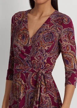 Robe En Jersey à Col En V Croisé 9 Robe En Jersey à Col En V Croisé -LOLY Femme Vetements Magasin s7 1483589 alternate4