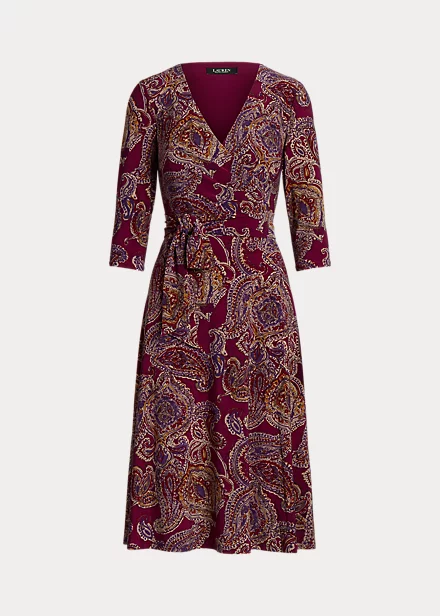 Robe En Jersey à Col En V Croisé 2 Robe En Jersey à Col En V Croisé – Image 2