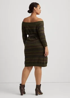 Robe-pull Fair Isle Aux épaules Dégagées -LOLY Femme Vetements Magasin s7 1483615 alternate3