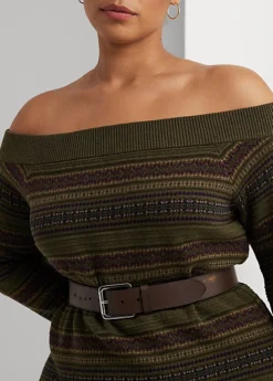 Robe-pull Fair Isle Aux épaules Dégagées -LOLY Femme Vetements Magasin s7 1483615 alternate4