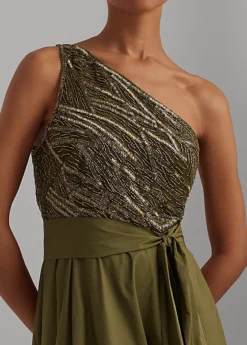 Robe Asymétrique Perlée En Taffetas 9 Robe Asymétrique Perlée En Taffetas -LOLY Femme Vetements Magasin s7 1483629 alternate4