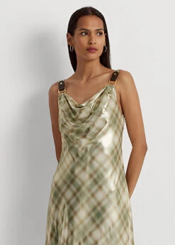 Robe écossaise En Georgette Métallisée -LOLY Femme Vetements Magasin s7 1483630 alternate1