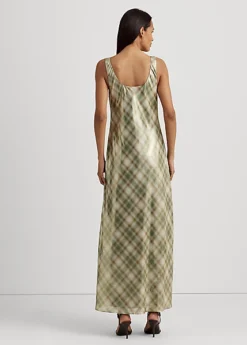 Robe écossaise En Georgette Métallisée -LOLY Femme Vetements Magasin s7 1483630 alternate3