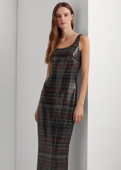 Robe Sans Manches Fair Isle à Sequins -LOLY Femme Vetements Magasin s7 1483631 alternate1