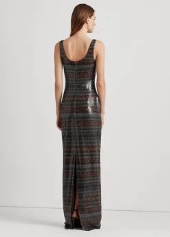 Robe Sans Manches Fair Isle à Sequins -LOLY Femme Vetements Magasin s7 1483631 alternate3