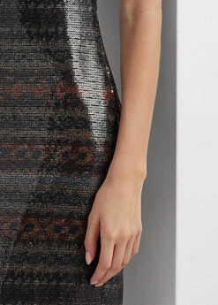 Robe Sans Manches Fair Isle à Sequins -LOLY Femme Vetements Magasin s7 1483631 alternate4