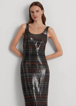 Robe Sans Manches Fair Isle à Sequins -LOLY Femme Vetements Magasin s7 1483631 alternate5