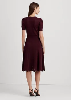 Robe à Manches Ballon En Coton Mélangé -LOLY Femme Vetements Magasin s7 1484244 alternate3