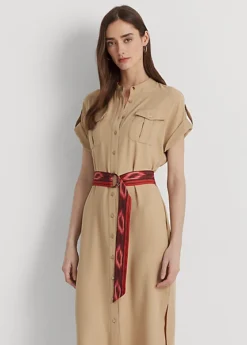 Robe-chemise En Georgette Double Face -LOLY Femme Vetements Magasin s7 1484272 alternate1