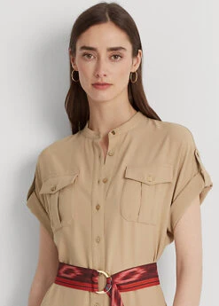 Robe-chemise En Georgette Double Face -LOLY Femme Vetements Magasin s7 1484272 alternate4