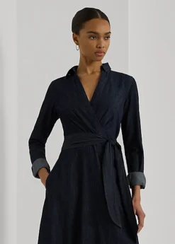 Robe Mi-longue Manches Longues En Denim -LOLY Femme Vetements Magasin s7 1484356 alternate1