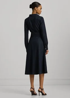 Robe Mi-longue Manches Longues En Denim -LOLY Femme Vetements Magasin s7 1484356 alternate3